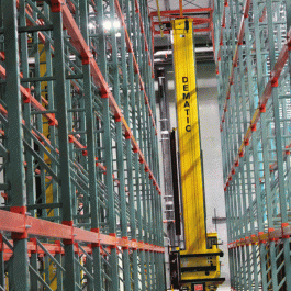 ASRS Dematic Crane in Pallet Rack