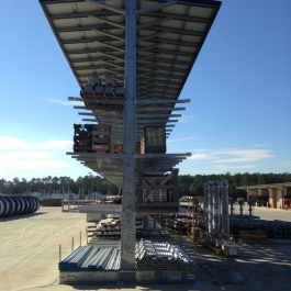 Lumber Storage Canopy Rack