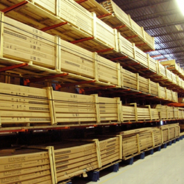Long Length Product on Cantilever Rack