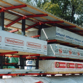 Covered Cantilever Rack Roof for Lumber