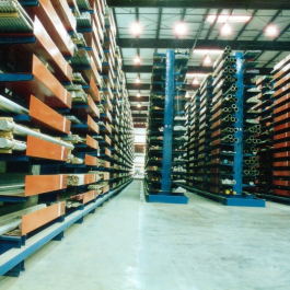 Pipe Storage with Pipe Trays on Cantilever