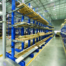 Lumber Storage on Cantilever Rack