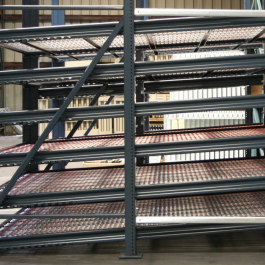 Carton Flow Side View With Sloped Shelf