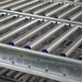 Carton Flow Rack Diamond Embossed Rollers