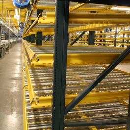 UPICK Carton Flow Racks Side View At Pick Module