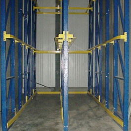 6 Pallet Deep Drive-In Rack with Rails