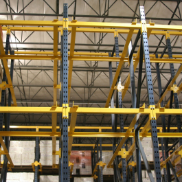 Drive-In Rack System with Structural Rails