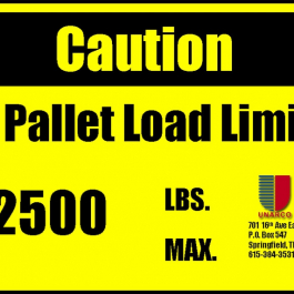 Load Plaque RMI Compliance