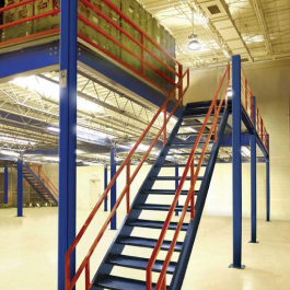 Steel Mezzanine With Lighting Below for Warehouse Storage