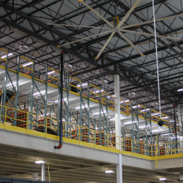 Mezzanine with Pallet Rack Storage