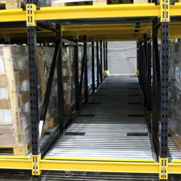 Wide-Roller Pallet Flow