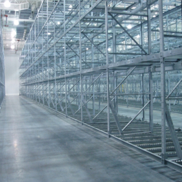 Galvanized Pallet Flow Rack For Freezer Storage Application
