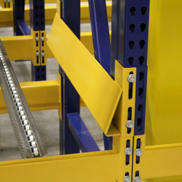 Pallet Flow Rack Bumper Side Rail