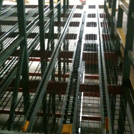 Pallet Flow Rack Upper View