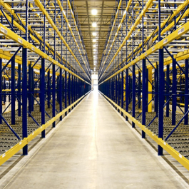 Pallet Flow Rack Center Aisle