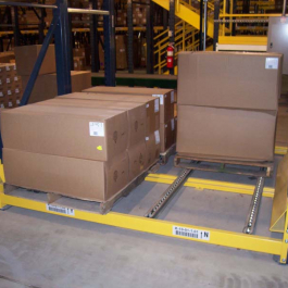 Pallet Flow Rack with Boxes