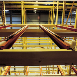 Pallet Flow Rack Front View