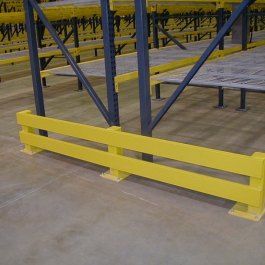 End of Aisle Guard Option With Double Rail