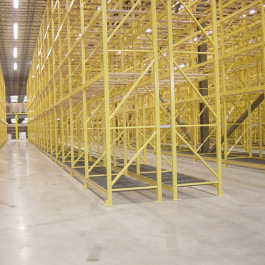 Pallet Rack Installation Safety Yellow