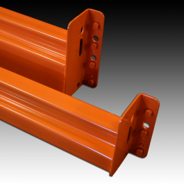 Studs and Rear View of UNARCO Pallet Rack Beam Lock