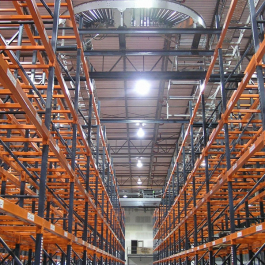 Pallet Rack Aisle From Warehouse Floor