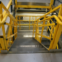 Stairs For Pick Module with Hand Rails