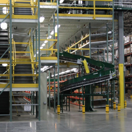 Integrated System with Conveyor & Pallet Rack