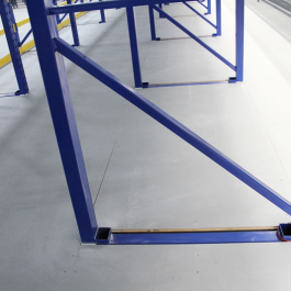 Flooring Detail Around Pallet Rack Column