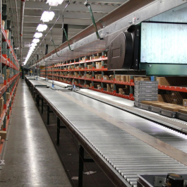 Conveyor with Carton Flow at Picking