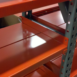 Metal Shelving with L-Rail Side Supports