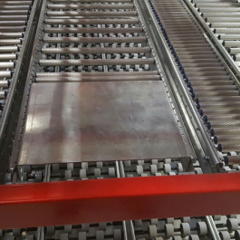 Charge Side Impact Deck for Carton Flow