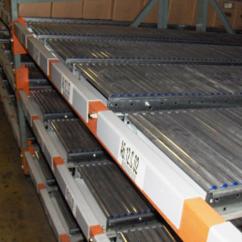 Structural Beam with RhinoTrac Carton Flow Lanes