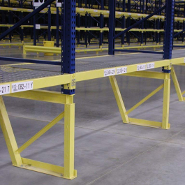 Structural Pallet Rack Upright Bottom Sloped Section