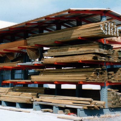 Cantilever Covered Lumber Storage