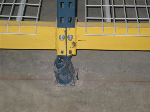 Replace or repair pallet rack damage immediately