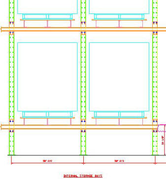 Pallets require less space because they are set in place by automatic guided vehicles that maneuver the racking with precision movement.