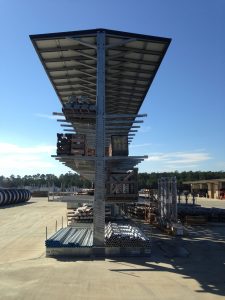 Outdoor Cantilever Lumber Storage