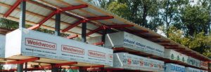 Outdoor Lumber Cantilever Rack Header