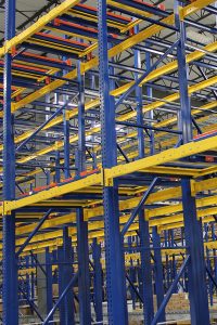 Push Back Carts In Pallet Rack SH
