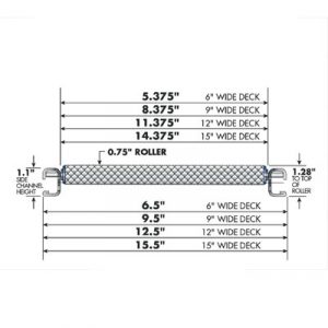 RhinioDeck Carton Flow Dimensions TB