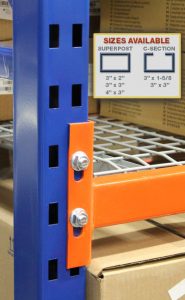 T Bolt Upright Sizes Available