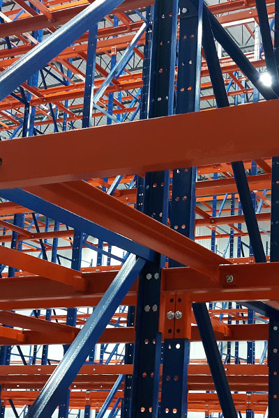 Structural-Pallet-Rack-Uprights Structural Uprights and Beams - Bolted Connection