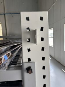 Cantilever with Wire Deck on Beams for Storage